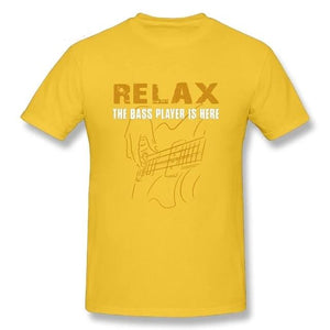 Relax The Bass Player Is Here T-Shirts for Men