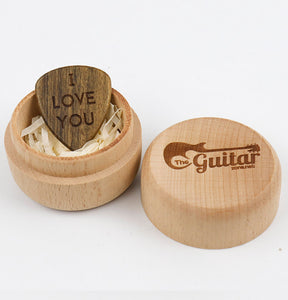 Beautiful Customized Wood Name Pick + Wooden Gift Box
