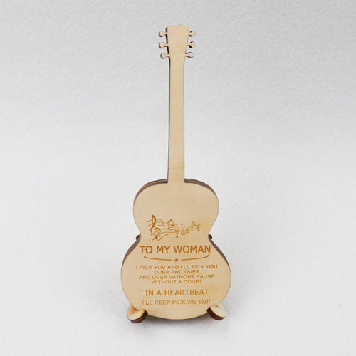 My Woman, I'll Keep Picking You Designed Guitar Box With Pick