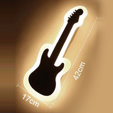 Guitar Shape Modern Wall Light LED Lamp