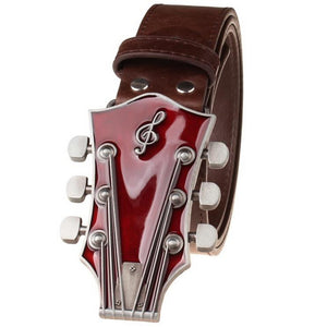 Men's Metal Buckle Retro Guitar Belts