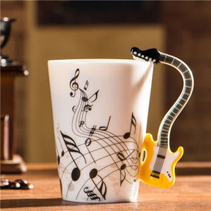 Creative Music Guitar Ceramic Mug