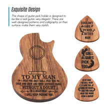 Limited Edition!To My Man Wooden Guitar Style Box + 3 Picks