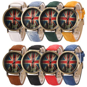Guitar British Flag Wrist Watches
