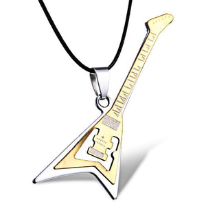 Stainless Steel Guitar Necklace