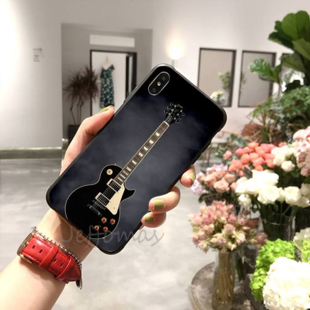 Gray Guitar Phone Case for iPhone