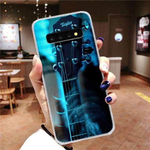 Guitar Strings With Blue Light Phone Case For Samsung
