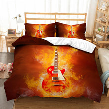 Bass Guitar Printed Bedding Set