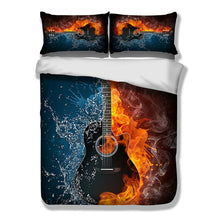 Fire and Water Guitar Bedding Set
