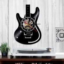 Vintage Guitar Wall Clock