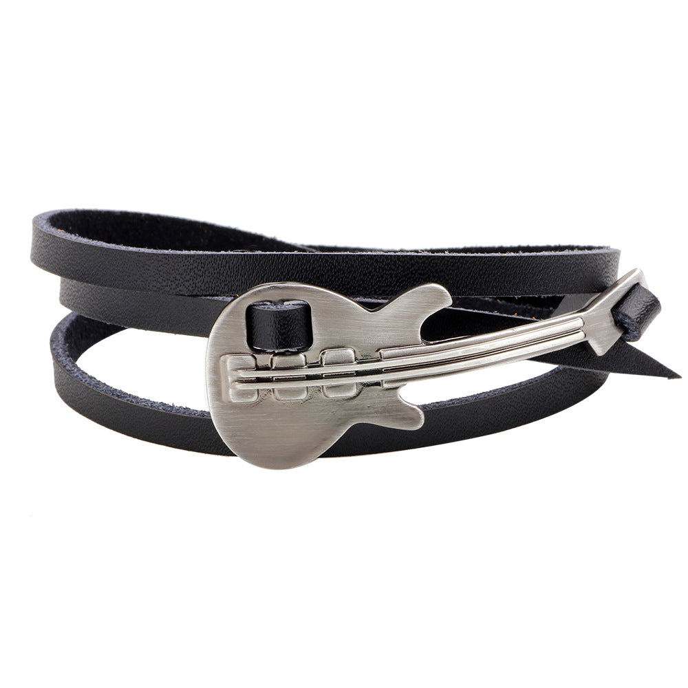 Leather Guitar Bracelets for Men and Women