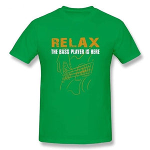 Relax The Bass Player Is Here T-Shirts for Men