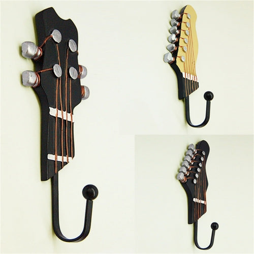 Guitar Heads Home Clothes Hat Wall Hanger