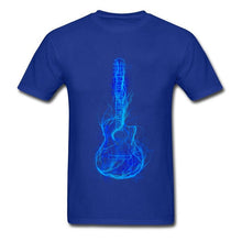 Electric Guitar Men T Shirts 3D Printed  100% Cotton Short Sleeve