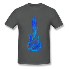 Electric Guitar Men T Shirts 3D Printed  100% Cotton Short Sleeve