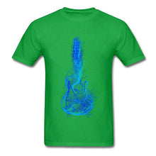 Electric Guitar Men T Shirts 3D Printed  100% Cotton Short Sleeve