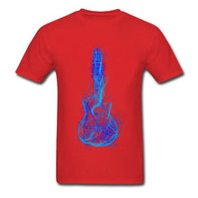 Electric Guitar Men T Shirts 3D Printed  100% Cotton Short Sleeve