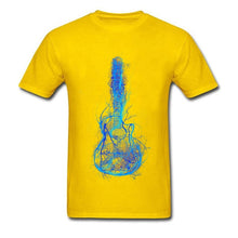 Electric Guitar Men T Shirts 3D Printed  100% Cotton Short Sleeve