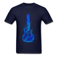 Electric Guitar Men T Shirts 3D Printed  100% Cotton Short Sleeve