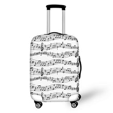 Music Note and Guitar Luggage Suitcase Protective Cover