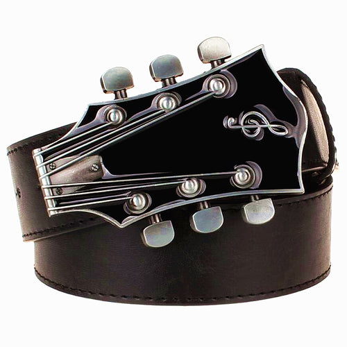 Men's Metal Buckle Retro Guitar Belts