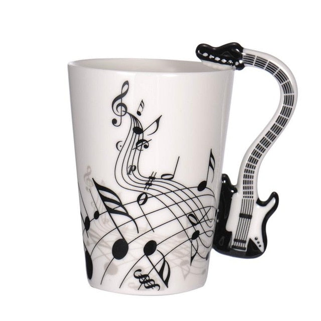 Guitar Ceramic Coffee Tea Mug