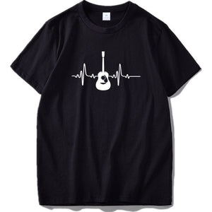 O-Neck Casual Music Guitar T-shirt